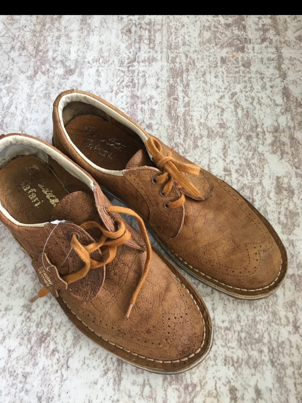 Antica Cuoieria Brown Leather Brogue Lace-Up Ankle Boots Italy